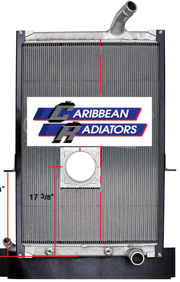 Mack Radiator - 38 3/4 x 27 1/8 x 2 (With Crank Box)
